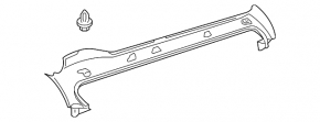 Trunk door trim central Toyota Prius 20 04-09 black