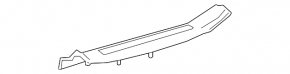 Door sill trim inner rear right Lexus RX350 RX450h 16-22 brown, with chrome, scratches