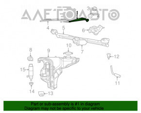 Left wiper arm Dodge Challenger 09-