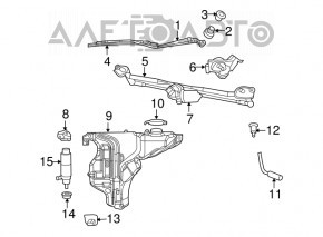 Left wiper arm Dodge Challenger 09-