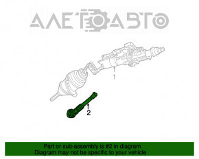 Steering Cardan Shaft Chrysler 300 11-14 RWD