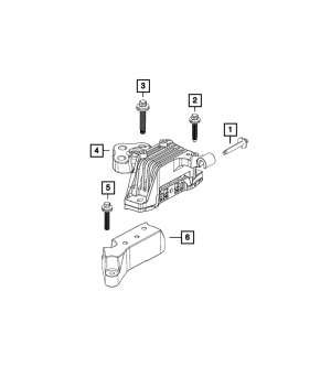 Left engine mount for Jeep Cherokee KL 14-22 3.2