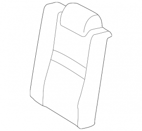 Rear seat, 2nd row, upper left side, Toyota Camry v55 15-17 USA, with bracket, combined black and red stitching, for cleaning
