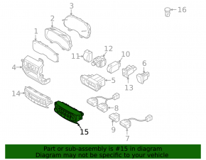 Climate control Subaru Outback 10-14 manual