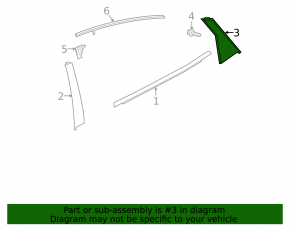 Honda Insight 19-22 rear right side door trim, broken mount
