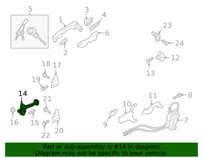 Door limiter front right Hyundai Elantra AD 17-20