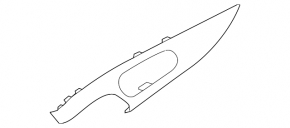 Carbon fiber front right door trim panel for Nissan Rogue 14-20