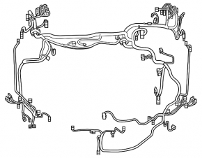 Lexus Hs250h 10-10 underhood wiring harness with fuse box