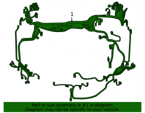 Lexus Hs250h 10-10 underhood wiring harness with fuse box