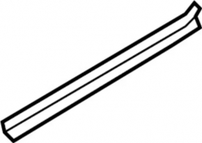 Door seal rear right Infiniti Q50 14- lower