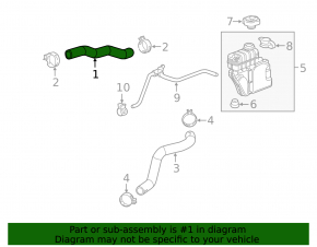 Upper Coolant Hose for Cadillac CTS 14-19 2.0T