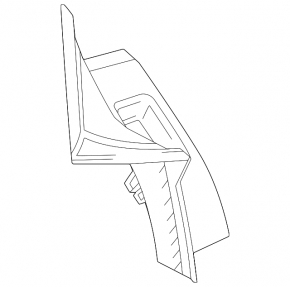 Chevrolet Equinox EV 24-26 outer wing light cover left, mounting crack