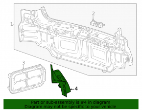 Chevrolet Equinox EV 24-26 outer wing light cover left, mounting crack