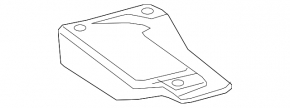 Pad under the driver's seat, left, Lexus ES 300H 19-22, brown, worn