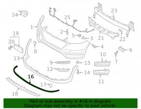 Front Bumper Lip Extension Hyundai Tucson 19-21