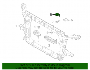 Right front bumper mount for Hyundai Palisade 20-22