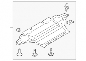Engine protection Audi A5 08-16 Coupe, 2.0L, manual trans,