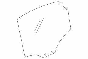Rear left door glass for Audi A4 B8 08-16 sedan