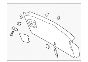 Subaru Outback 10-14 lower tailgate trim
