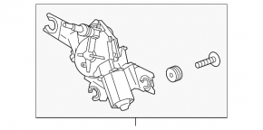 Rear wiper linkage with motor for Kia Sportage 17-22