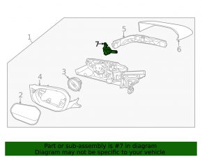 Left side mirror camera for Kia EV6 22-24
