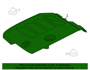 Engine Cover Mercedes W167 GLE 350 20-23 2.0T