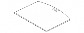 Ford Escape MK3 13 Trunk Floor - Black