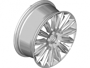 Wheel disk R17 5*108 Ford Fusion mk5 13- type 3 curb