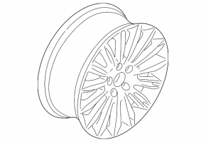 Wheel disk R17 5*108 Ford Fusion mk5 13- type 3 curb
