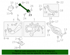 Lower rear left transverse rod Mazda 6 18-21 rusty, microcracks S/B