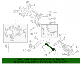 Rear right transverse control arm Mazda CX-5 17 - rusty, silent block to replace