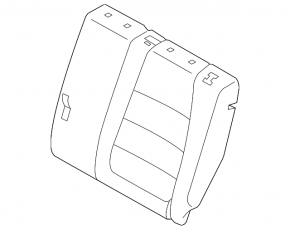 Rear seats 2nd row Mazda CX-5 13-15 black cloth