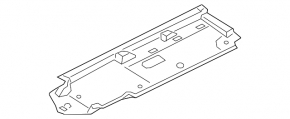 Right underbody protection for Porsche Cayenne 19-23 E-hybrid