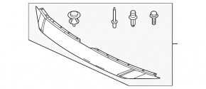 Right fog light plug for Mazda CX-50 23-26 (structure)