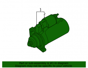 Starter VW Jetta 11-15 USA 2.0 manual transmission water damage, noisy