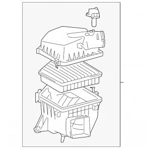 Lexus IS250 IS350 06-13 Air Filter Housing Rusty Mount