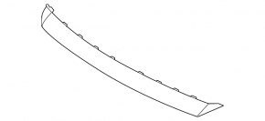 Upper grille molding for VW Jetta 19-21