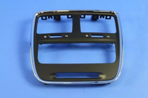 Dodge Grand Caravan 11-20 black center dash trim with deflectors and chrome trim