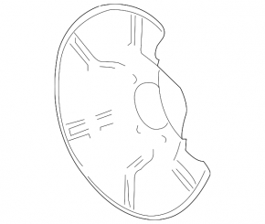 Rear Left Brake Disc Cover GMC Terrain 10-17