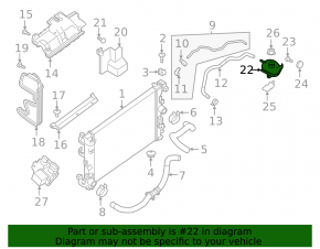 Nissan Kicks 18-25 Coolant Expansion Tank