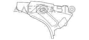 Rear pillar trim right Mercedes W221