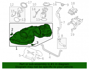 Cadillac ATS 13- Fuel Tank