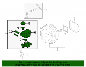 Master brake cylinder with reservoir Subaru Outback 20-22