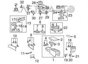 Lexus LS460 07-09 gearbox shifter