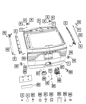 Dodge Durango 11-24 Electric Tailgate Lock