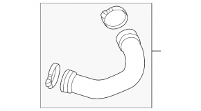 Intercooler pipe left lower Audi A6 C7 16-18 rest 2.0