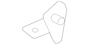 Left hood shock absorber bracket BMW 5 F10 11-16