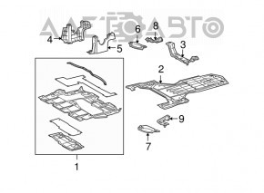 Left side engine guard for Lexus IS250 IS300 IS350 06-13
