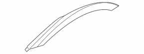 Rear left fender arch trim for BMW X3 E83 03-10 Without aero pack
