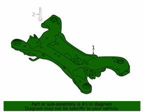 Infiniti QX50 19-25 AWD rear subframe, microcracks, rusty